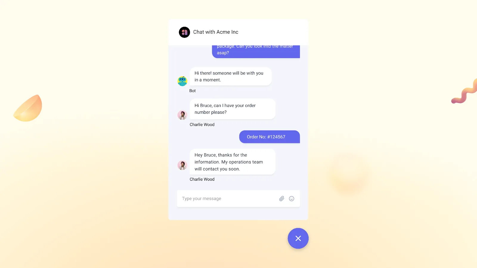 Live-Chat / Chat-bot Integration